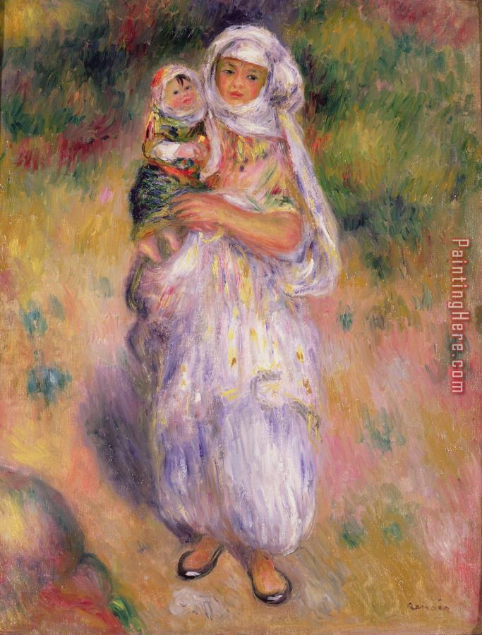 Pierre Auguste Renoir Algerian Woman and Child
